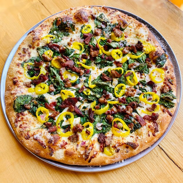 12" Sausage Florentine Pizza.