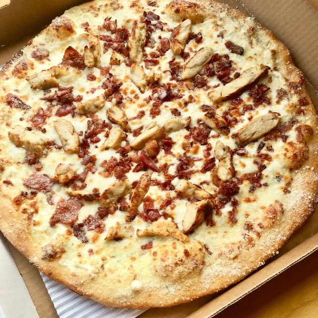 12" Chicken Bacon Ranch Pizza.